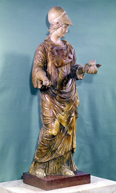 Minerva con un Búho, copia de un original del siglo VI de Greek